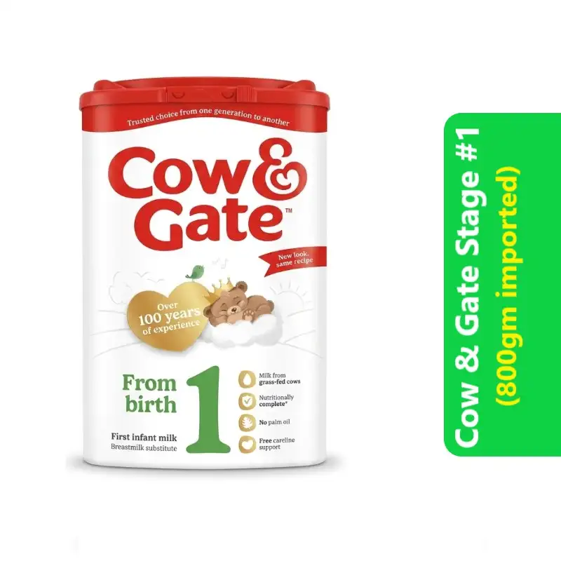 Cow & Gate First Infant Milk Formula 1 ( 800g Imported ) 1 cow & gate stage 1 - 800gm imported islamabad